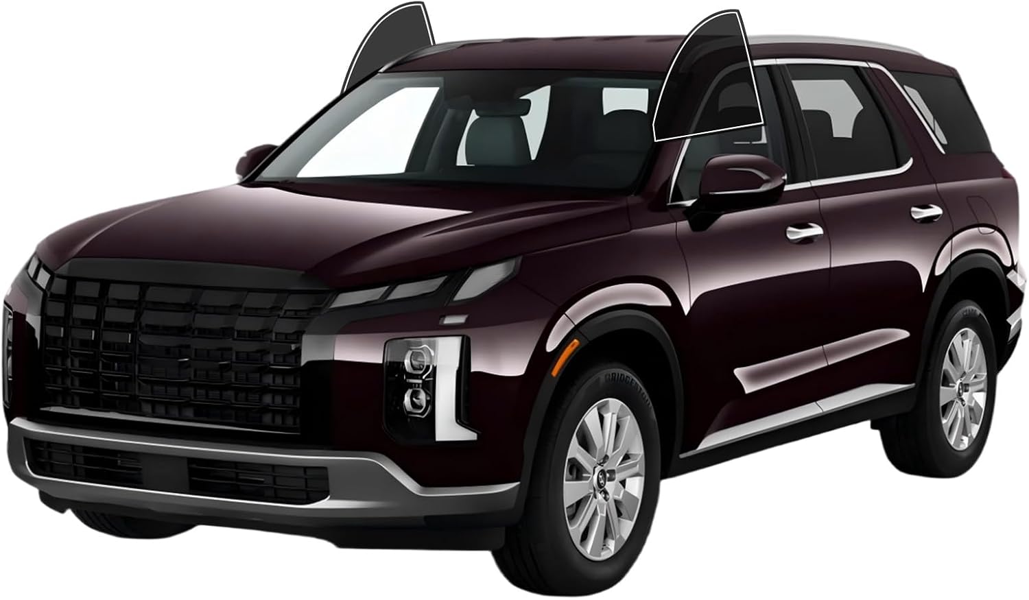 AUTOTEK Precut Window Tint Film for Hyundai Palisade 2020-2024 Front Row Window 10% VLT 2Ply Anti-Shatter, UV Block, Privacy Protection, Easy Install, No Trimming Needed,Heat & Glare Reduction