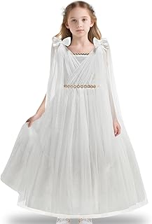 Princess Dress up for Girls Blue Costume for Kids Deluxe Fancy Dresses Halloween Birthday Party Carnival Outfit