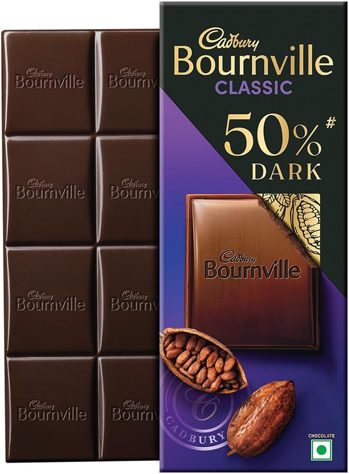 Bournville Classic 50% Dark Chocolate Bar, 75g