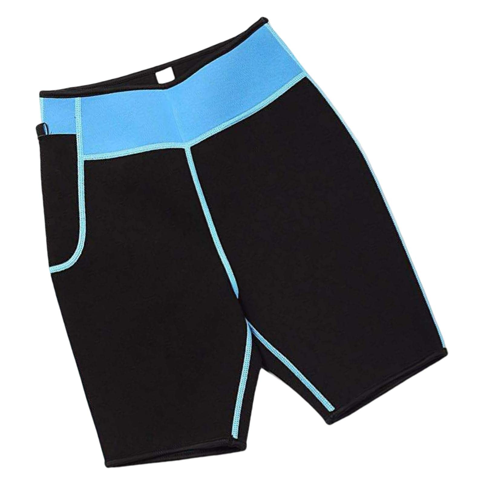 CALANDIS™ Running Tight Shorts Gym Jogging Tummy Control with Side Pockets High Waist Blue L | Sauna Suits | Clothing & Accessories | Fitness, Running & Yoga-image-39