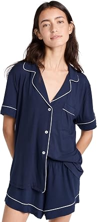 Eberjey Gisele Rib Relaxed Short PJ Set
