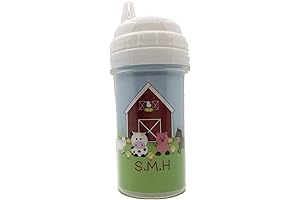 Personalized Red Barn Farm Sippy Cup: Fun and Educational Toddler Cup