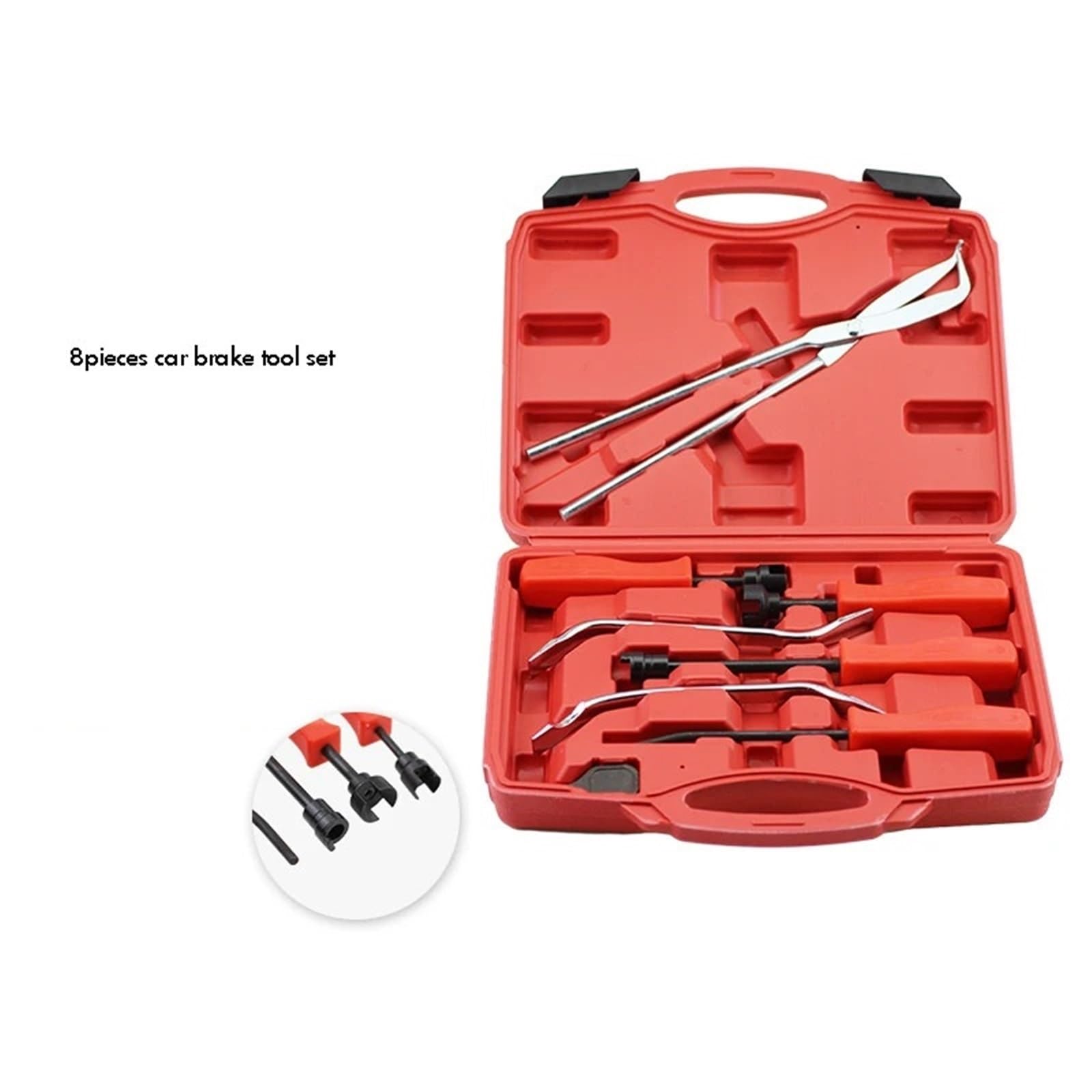 Drum Brake Adjuster Kit 8 Pezzi/set Di Strumenti Per La Riparazione Dei Freni, Estrattore Per Molle, Installatore Per A Tamburo, Kit Estrazione Per A