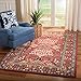 SAFAVIEH Antiquity Collection Area Rug - 8' x 10', Red & Multi, Handmade Traditional Oriental Wool, Ideal for High Traffic Areas in Living Room, Bedroom (AT64A)