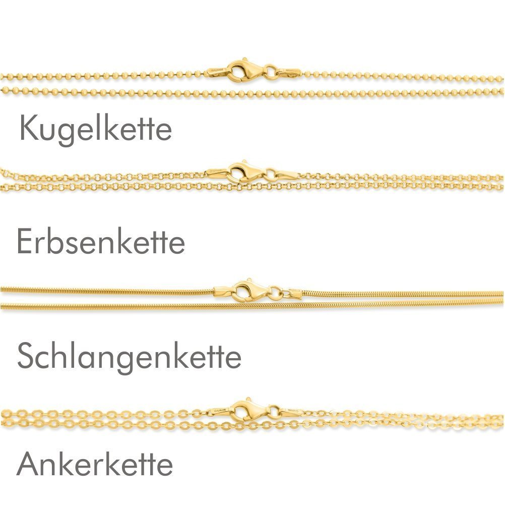 Kette mit Gravur Namenskette Kette mit Namen Familienkette vergoldet Lebensbaum Familienkreis Schmuck für Mutter Geschenk Oma | HANDMADE IN GERMANY