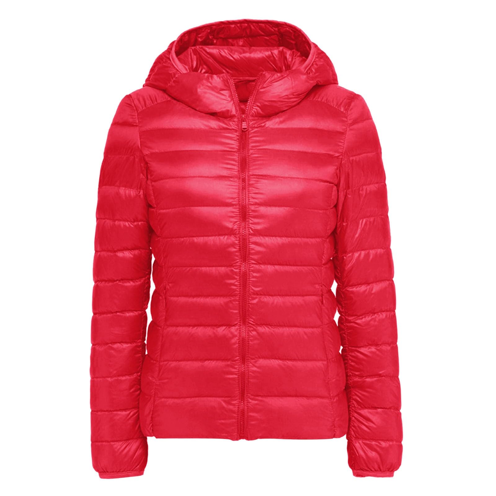 Generico Piumino Donna Leggero, Giubbotto Leggero Donna Taglie Forti Antivento Giubbotto Mezza Stagione Ripiegabile Termico Giacca Leggero Casual Montagna Trapuntato per Tempo Libero