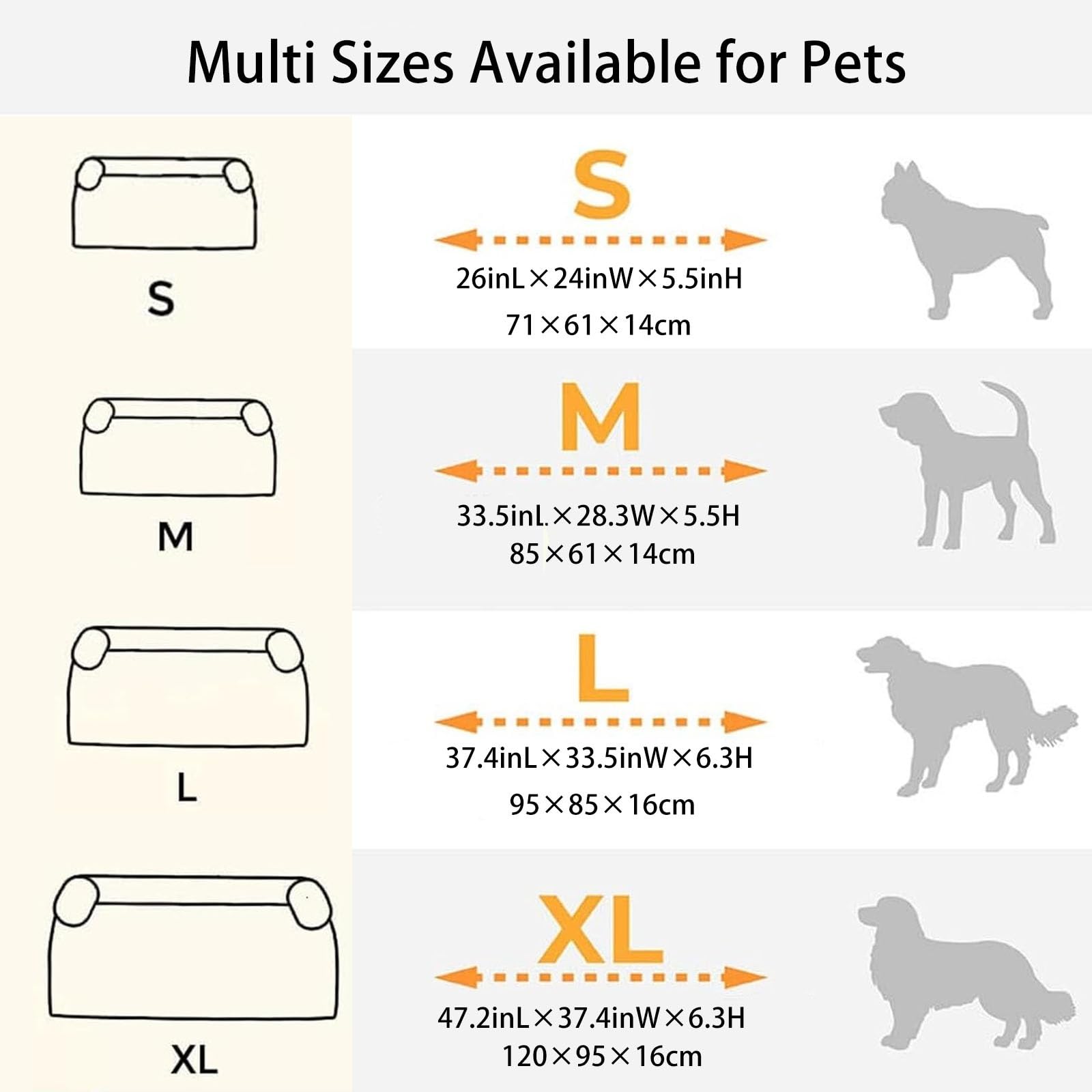 Hundebett Sofa, Sofaschutz Hund Waschbare Hundedecke Sofa Antifouling Hundedecke Sofaschutz Hundebett Couch Hunde rutschfestes für Bett/Sofa/Auto(Grau,L)