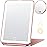 miroposs Rechargeable Travel Makeup Mirror, Vanity Mirror with 80LEDs, 3 Color Lighting, 2000mAh Battery, Portable Ultra Slim Lighted Makeup Mirror, Gift for Women (Rose Gold)