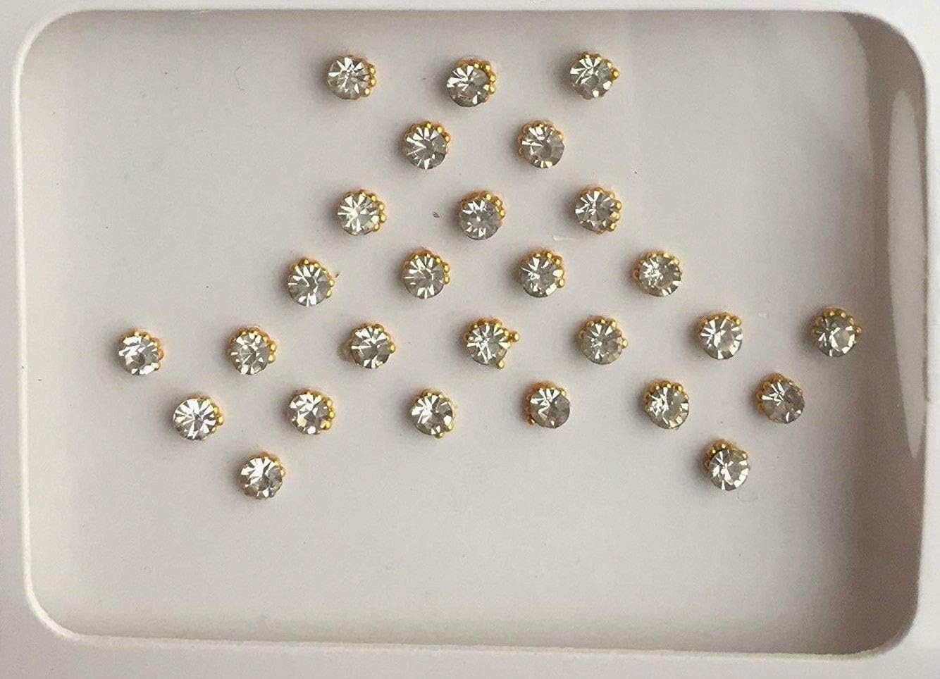 B243 Silver Bindi Stone Diamante Forehead Sticker Wedding Fancy Tikka Indian Tattoos Party Face Gem Body Art