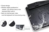 Vista 2 de BoxWave Teclado compatible con Chuwi CoreBook - Teclado USB AquaProof - Teclado USB lavable impermeable resistente al agua - Negro azabache