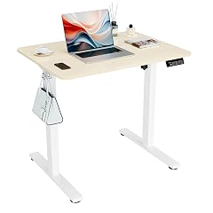 ERGOMAKER Electric Standing Desk 31 5 x 23 6 Height Adjustable Sit Stand Desk with Splice Board for