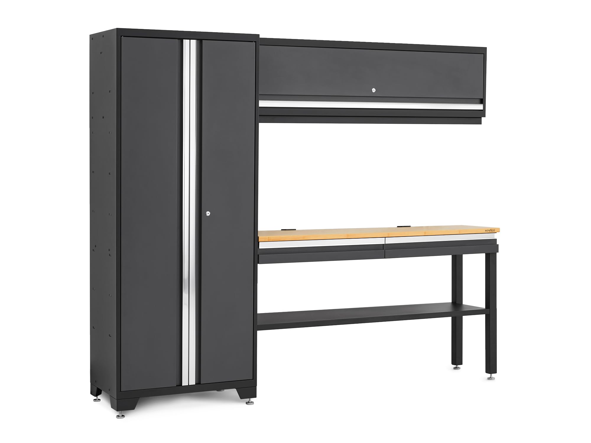 NewAge Products Bold Series Gray All-in-one 4pc Set, 30 in. Locker