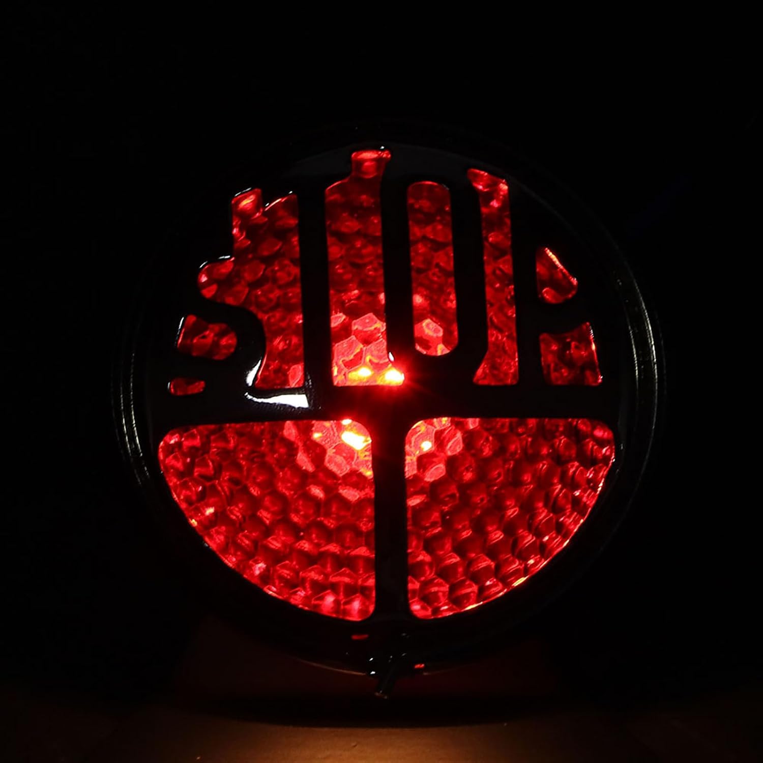 POCREATION Motorcycle Light Tail Brake Light,motorcycle stop tail lights Universal Vintage Motorcycle Light Tail Brake Light Stop Lamp With License Plate Bracket, for Motorcycle Street Bike