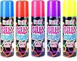 Special Occasions Silly String Party Spray Cans, Multi-Color Entertainment Streamer (Multi Colour 5pk)