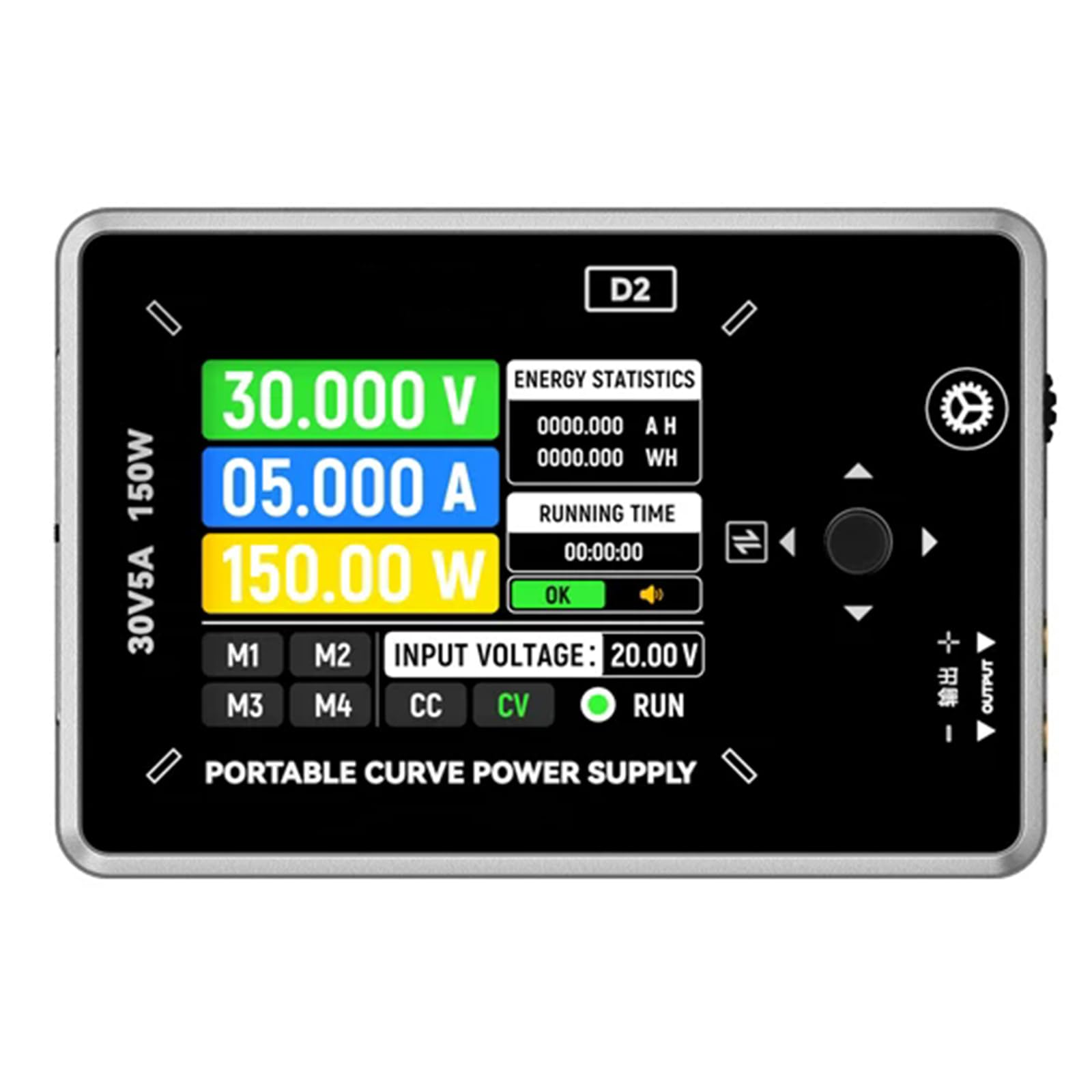 Zmienny zasilacz prądu stałego, regulowany zasilacz CNC 0-30 V 0-5 A, z pokrętłem kodera, interfejsem typu C, 4-cyfrowym wyświetlaczem LCD, do obwodu elektrycznego