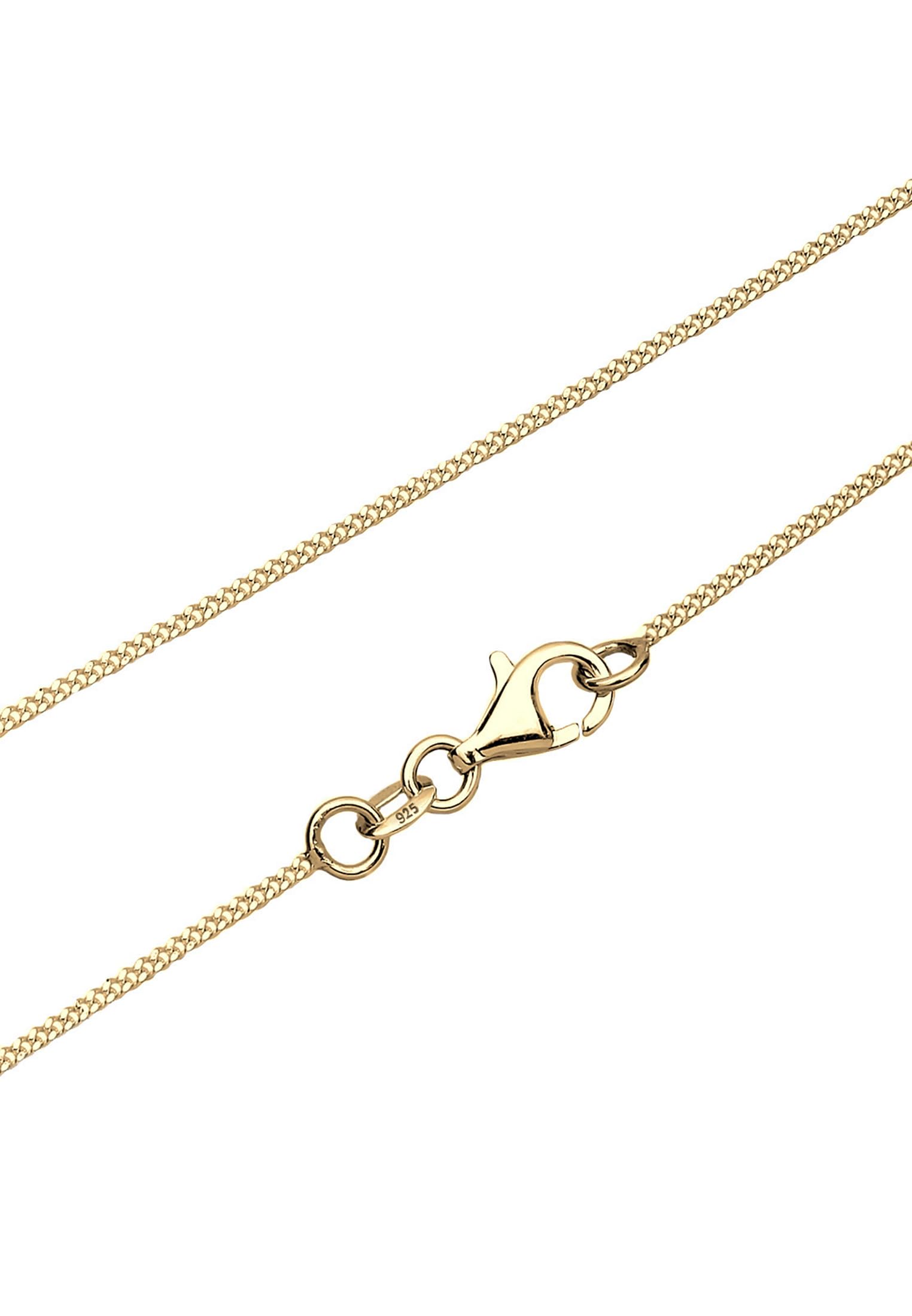 Elli Damen Halskette mit Sichel Mond Anhänger Astro in 925 Sterling Silber 45 cm lang