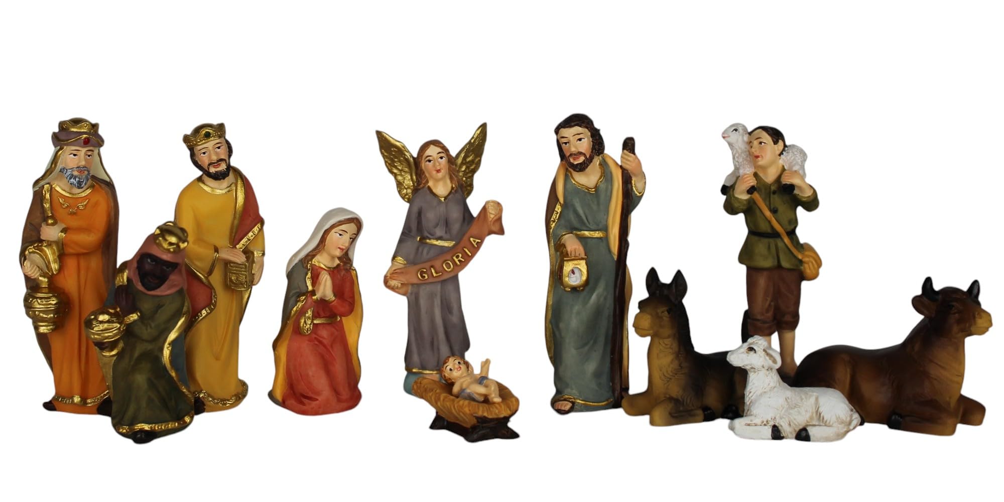ZICOM Krippenfigurenset Haifa barock ca. 8cm 12-TLG. Polyresin, handbemalt