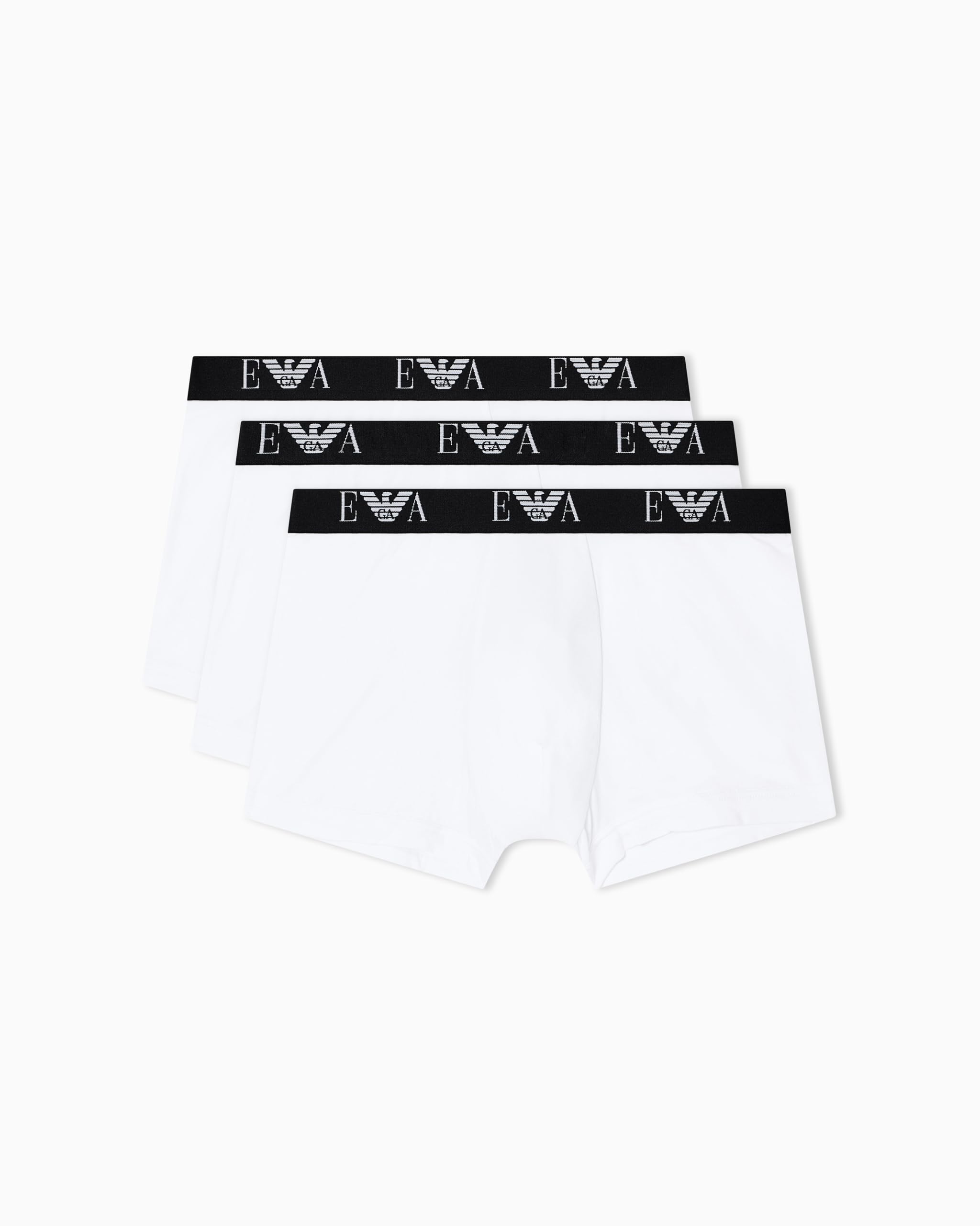 Emporio Armani Man's Bold Monogram - Confezione da 3 Boxer da Uomo, Colore Bianco, XL, Bianco/Bianco/Bianco, XL