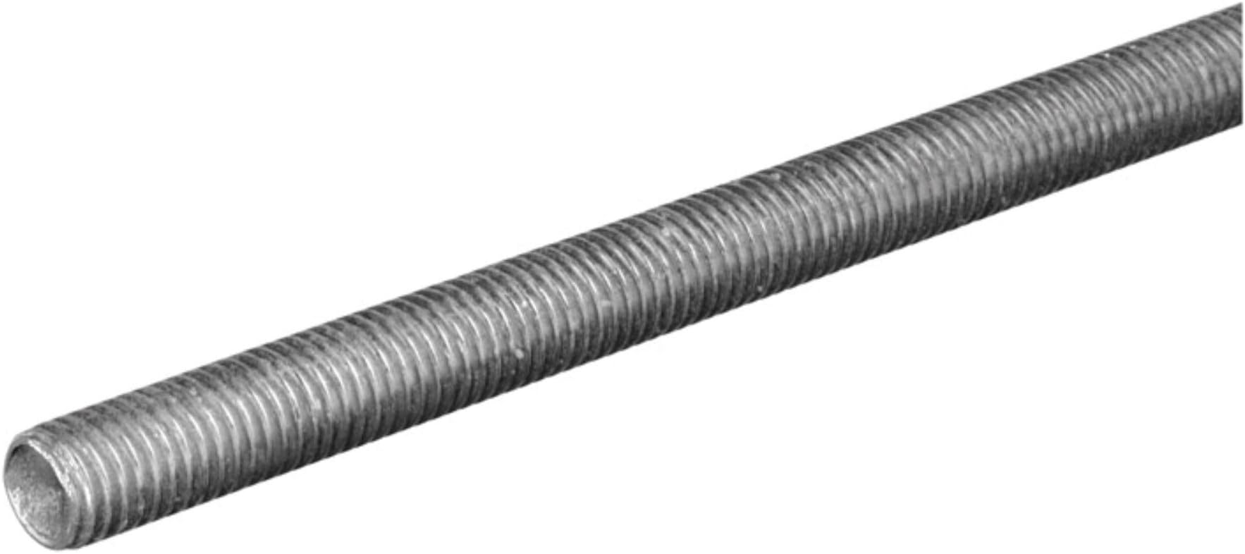 DEFLECTAIR Boltmaster 11002 8/32" X 12" Threaded Rod NC Zinc (Pack of 10)