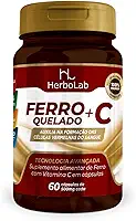Ferro quelado e vitamina C em cápsulas