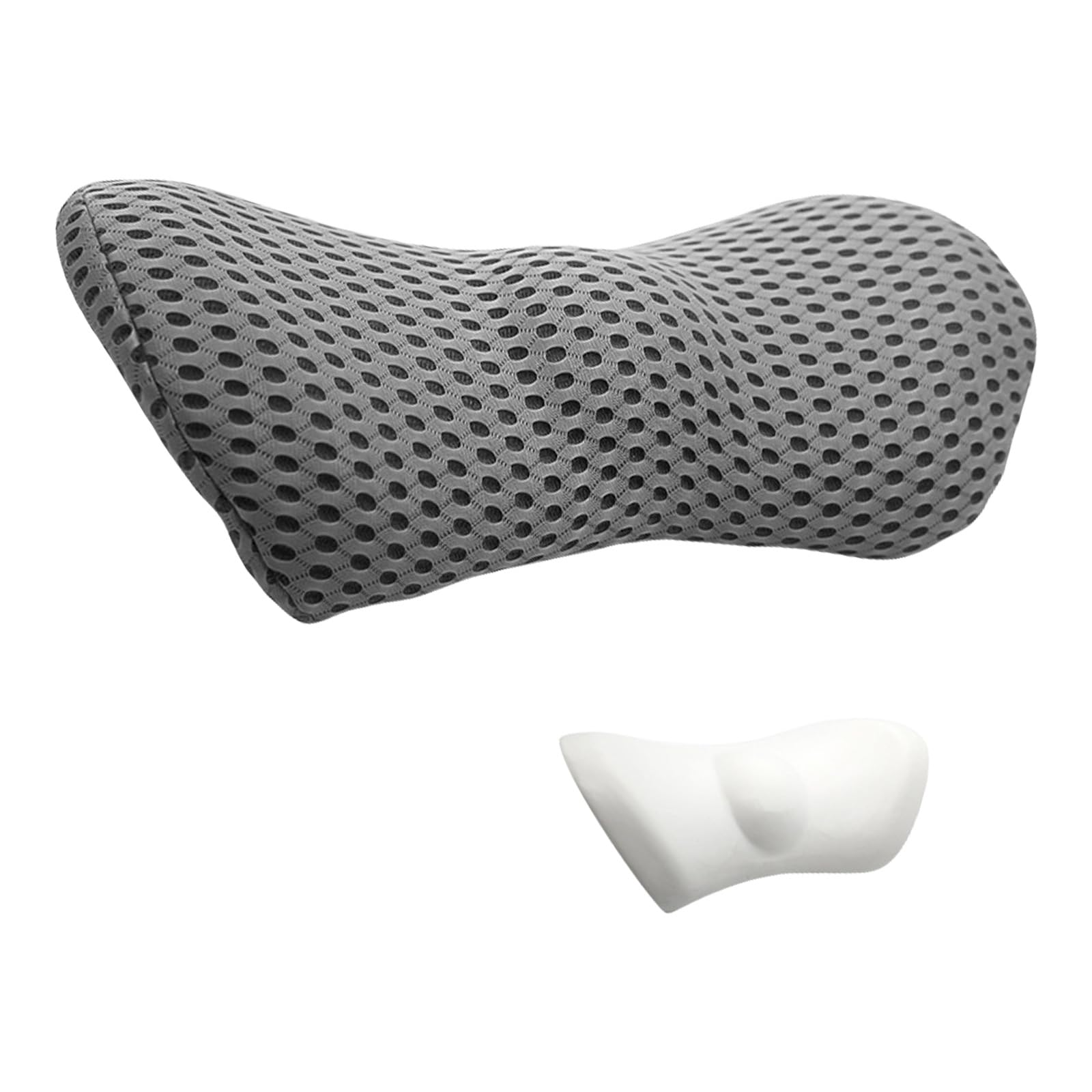 Nucelit Lumbar Cushions for and Traveling, Memory Foam Cores with Breathable Materials for Chair Cushions