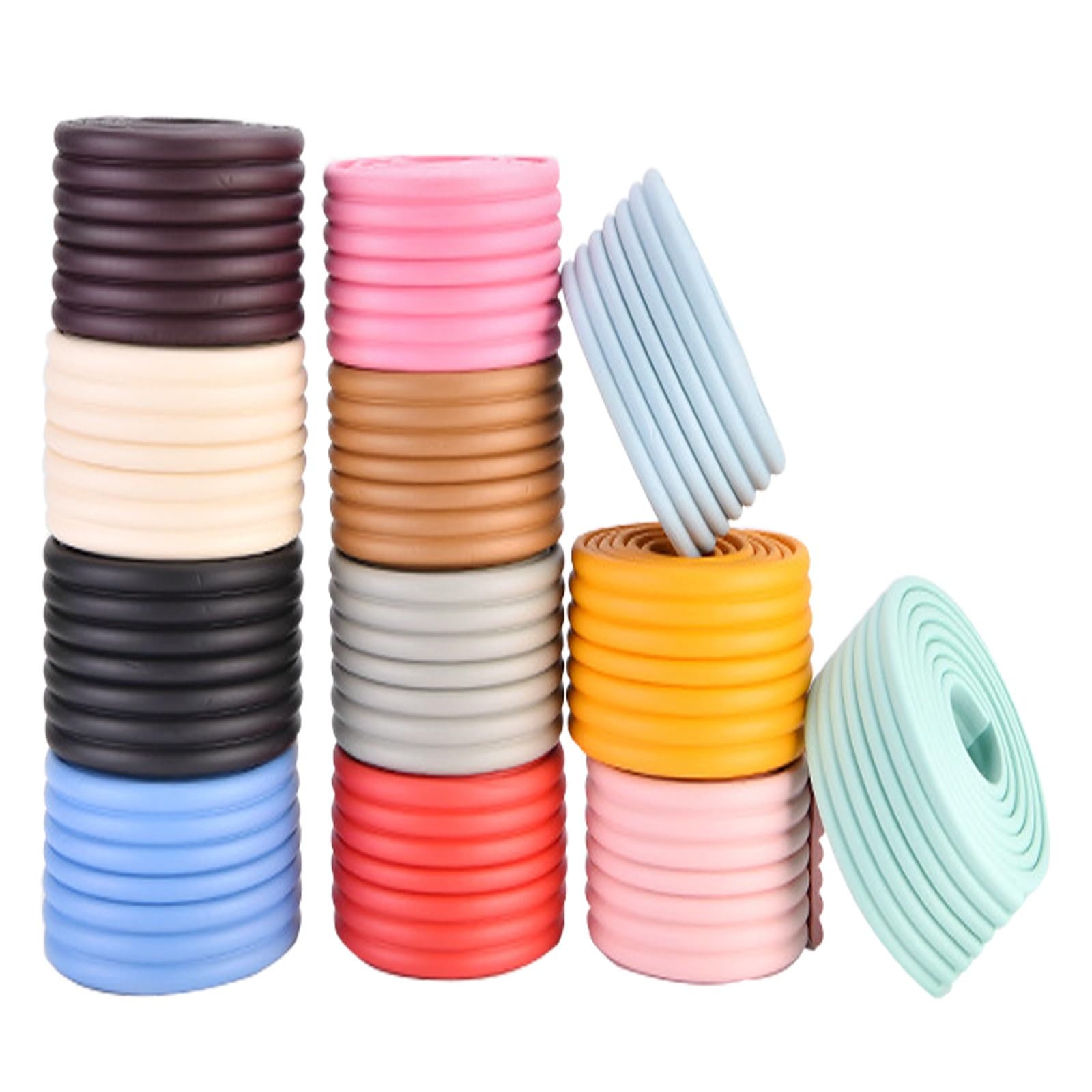 Protectores de Borde y Esquina de Muebles - Tira Protectora de Borde Ancha - Cubiertas de Esquina de Pared de 10 m / 32,8 pies Rojo de 8 mm de Grosor(Pink,20M)