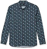 John Varvatos Star USA Men's Ross Slim FIT Long Sleeve Sport Shirt, Electric Sky Blue, X-Large