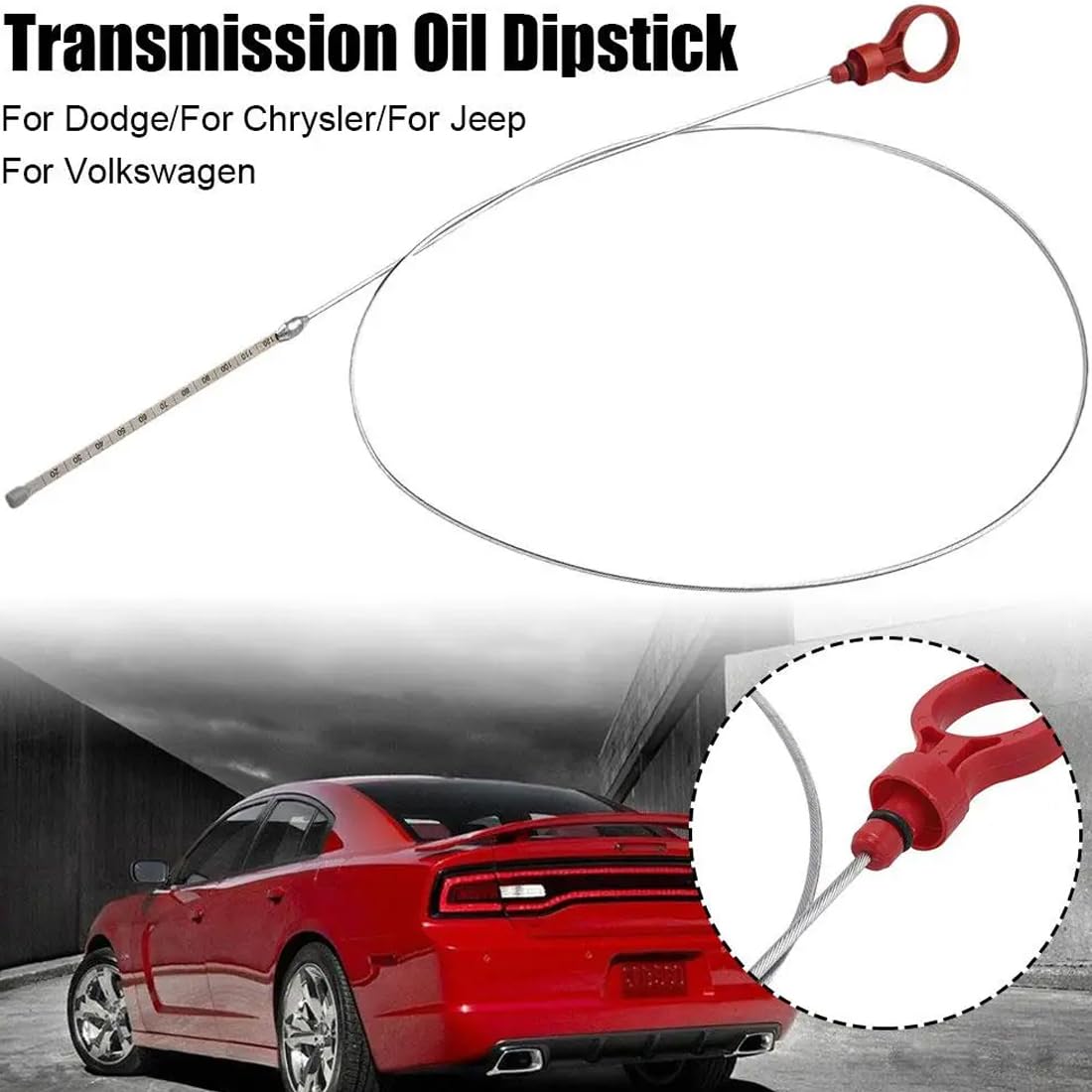 Wskaźnik Poziomu Oleju Skrzyni Biegów 917-327 Auto Automatyczna skrzynia biegów poziom płynów Dipstick Tool Uniwersalny Compatible for Dodge Chrysler 42RLE NAG1 62TE 9336A 8863B