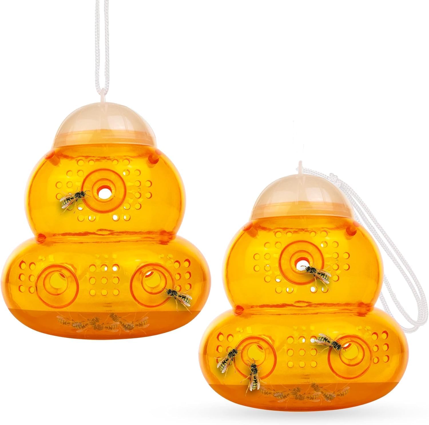 Aspectek Bee Catcher, Wasp Prevention, Attracting Trap, Wasp Bee Wrap, Bee Extermination, Bee Repellent, Bee Repellent, For Flies / Ants / Pest Repelling, Gardens, Orchards, Parks, Camping, Outdoor