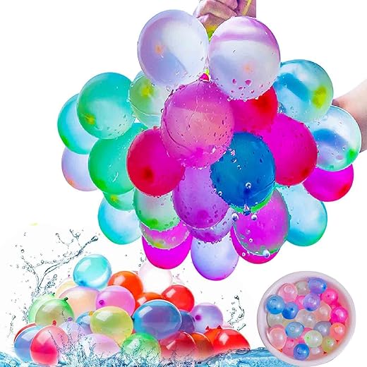 666 Selbstschlie ßende Wasserballons, Schnellbefüllung Binden kein Knoten, Bunt Gemischt Water Balloons, Water Balloons für Spaß und Heißen Somme