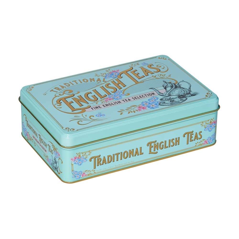 New English Teas Vintage Victorian Tea Caddy, 72 bags
