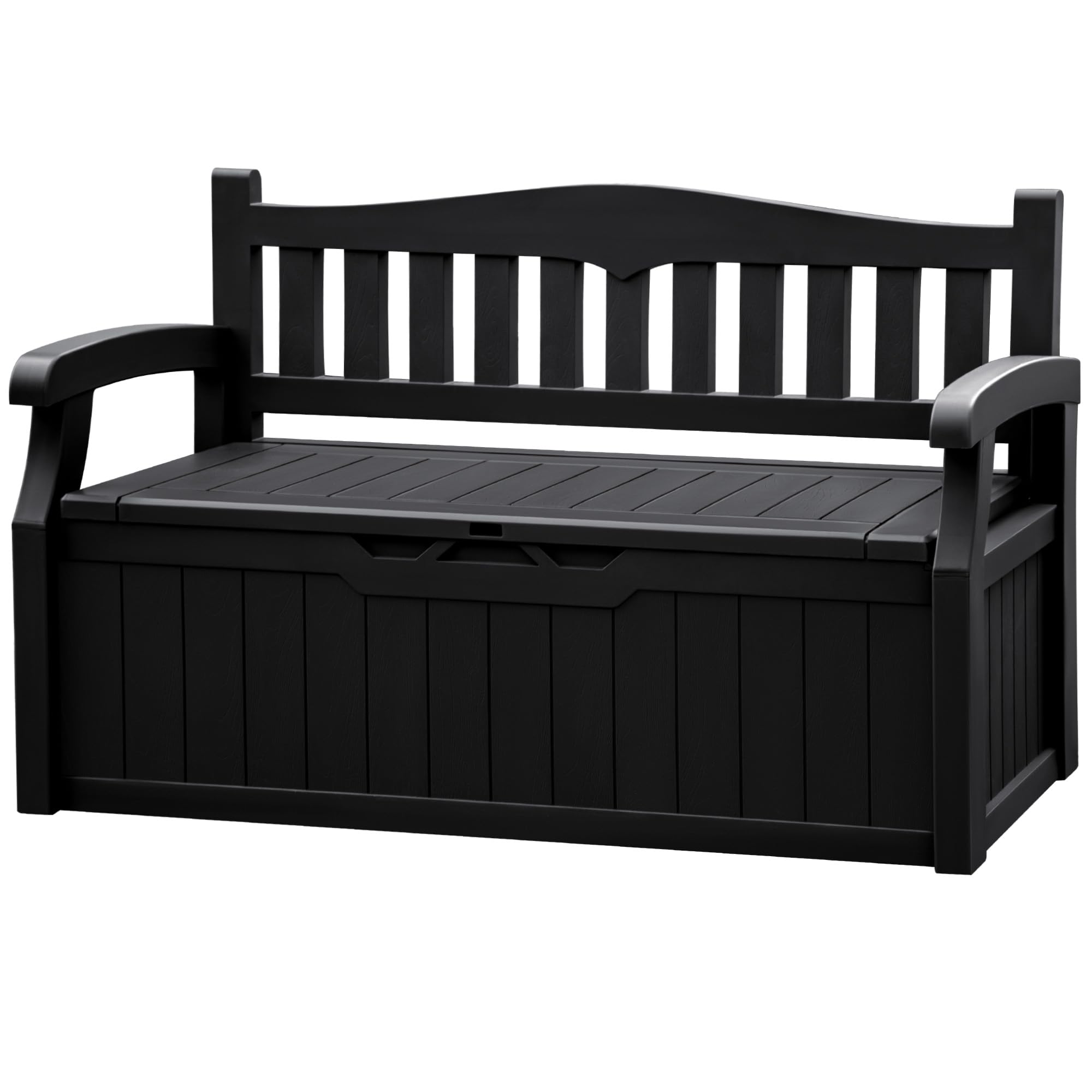 JUMMICO 80 Gallon Resin Outdoor Storage Bench