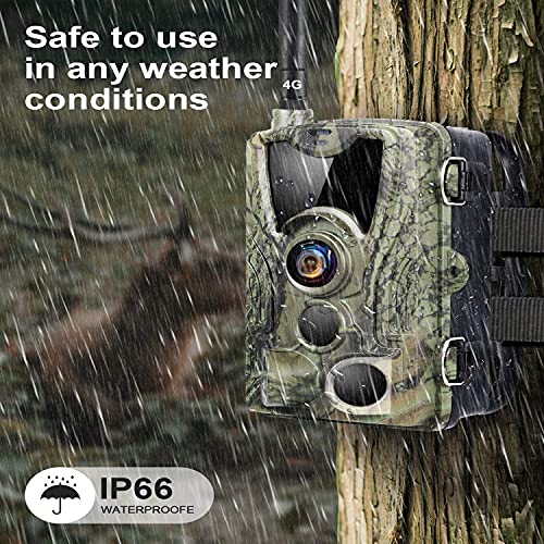 SUNTEKCAM 4G Live-Übertragung 4K 30MP Wildkamera Fotofalle Jagdkamera & Staubdicht Nachtsichtkamera mit HandyüBertragung… – Bild 7