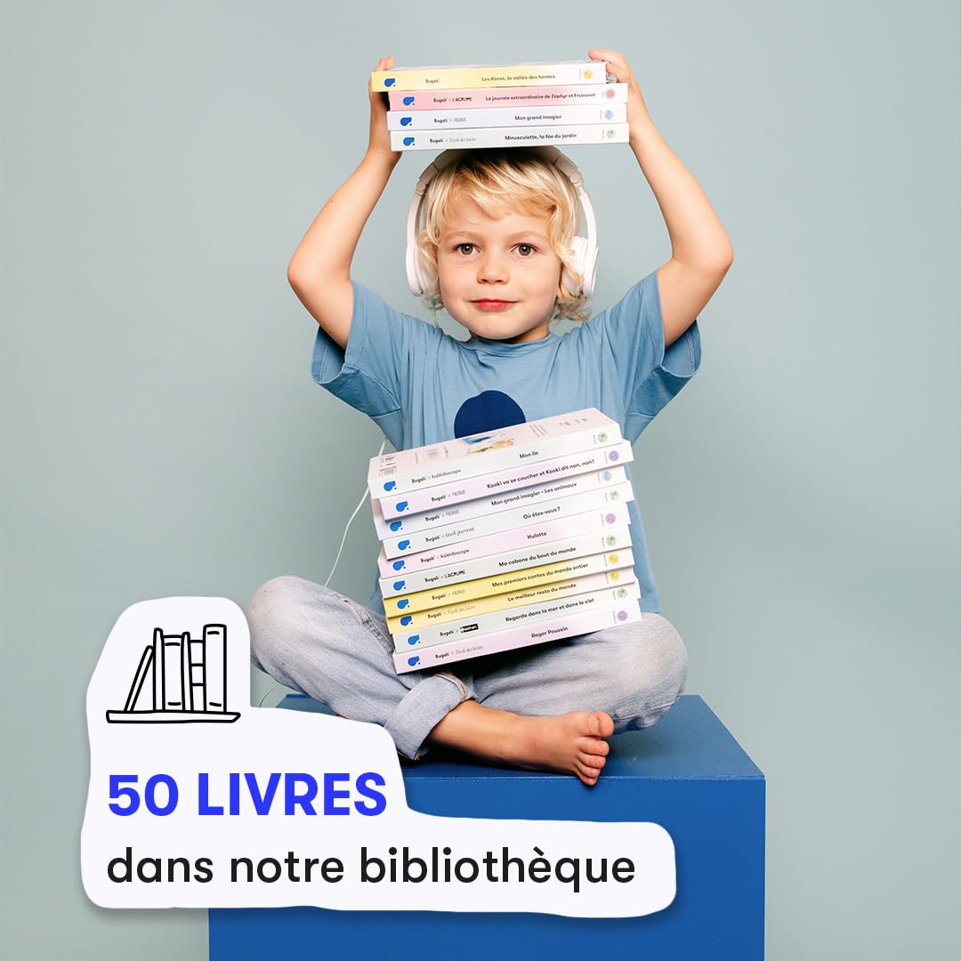 Tablette Lecture Enfant - Histoire Tactile Enfant - Pack Console & Livres pour Les Plus Petits (+3 Ans) - Verte - Paco et la Fanfare - Le Premier Jour de Minusculette - Fabriqué en France