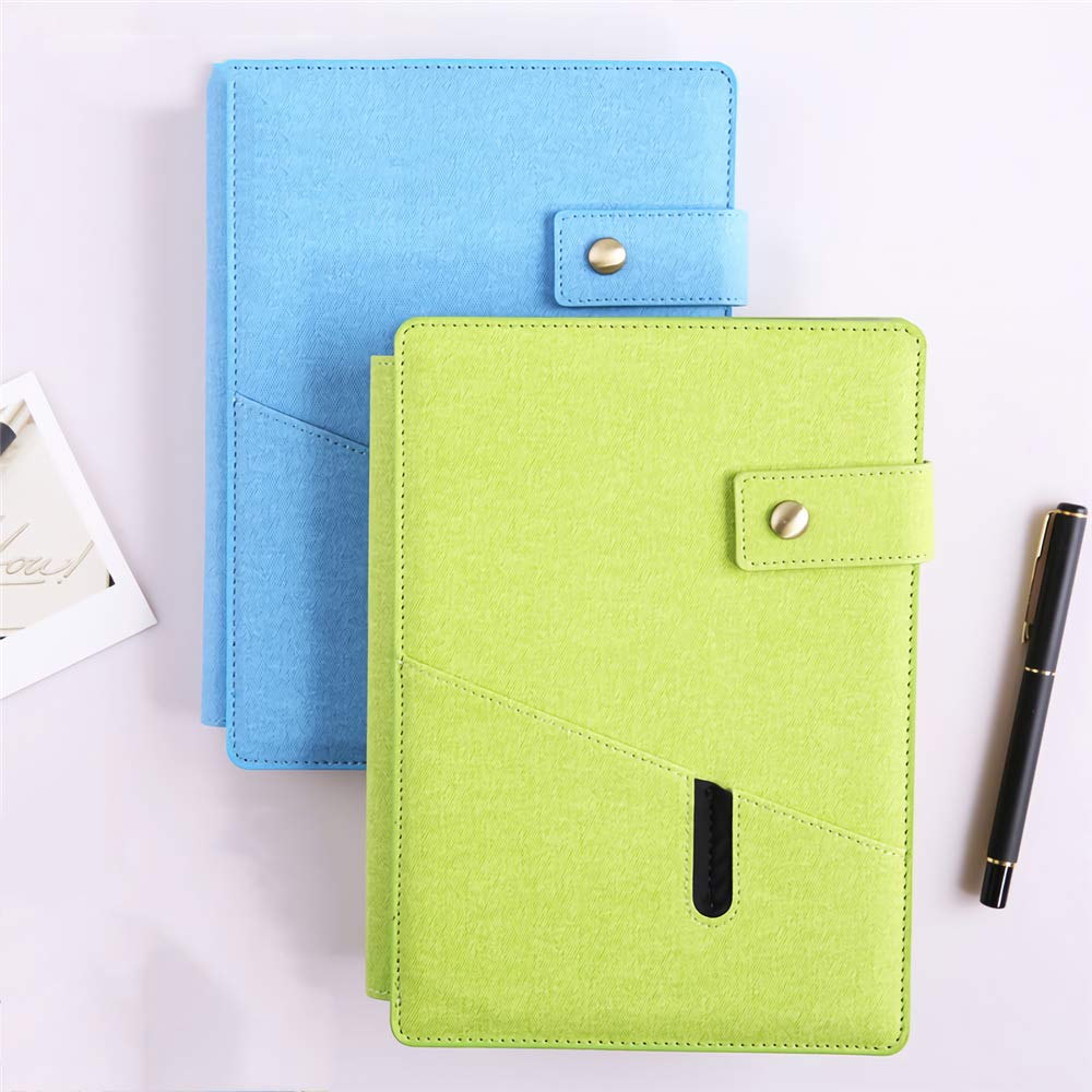 VIDOO A5 Simple Snap Loose Leaf Notebook Diary Creative Hole Bouton Business Notebook Papeterie Étudiants Écrivant des Fournitures - Noir