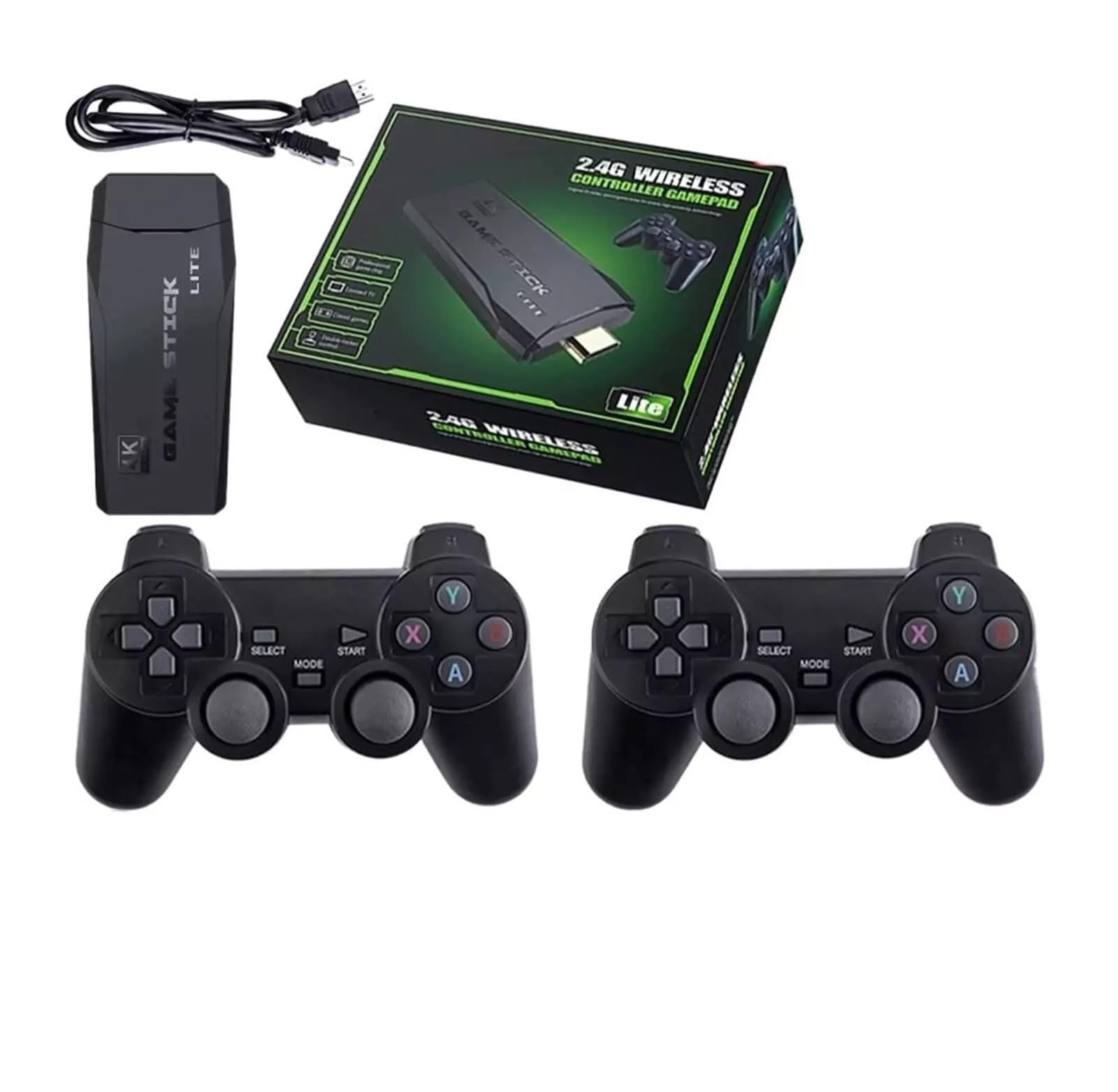 Cloud INfotech U8 Mini/Tv Wireless Video Game Console Stick 2.4g | Gamepad Controller, Emulator | Classic Video Game Mini Controller HDMI Output - 4K Ultra HD Game Stick, Set for 2 Players (Black) (B0BFBB5NV2) Amazon Price History, Amazon Price Tracker