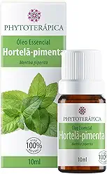 PHYTOTERAPICA- Óleo Essencial Hortelã Pimenta, Menta -Para Difusor, Massagem, Aromaterapia -Expande pensamentos, revigora mente, ajuda na concentração,eleva energia -100% Puro, Natural -Mentolado,10ml