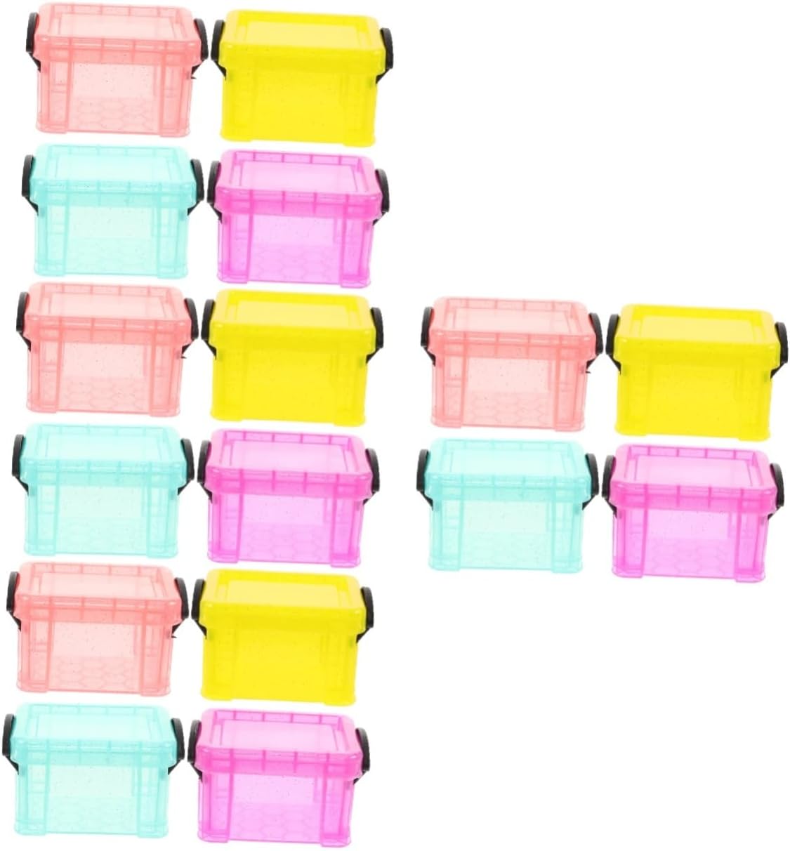 16pcs Small Storage Bins Containers for Organizing Mini Box Jewelry Storage Containers Small Boxes Lids Beads Button Case