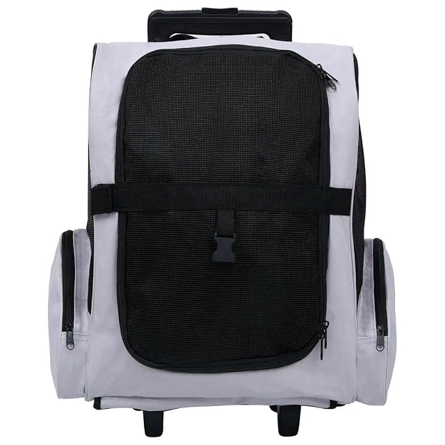 Foto 6 de 8 de vidaXL Carro Plegable para Mascotas Multiusos Gris