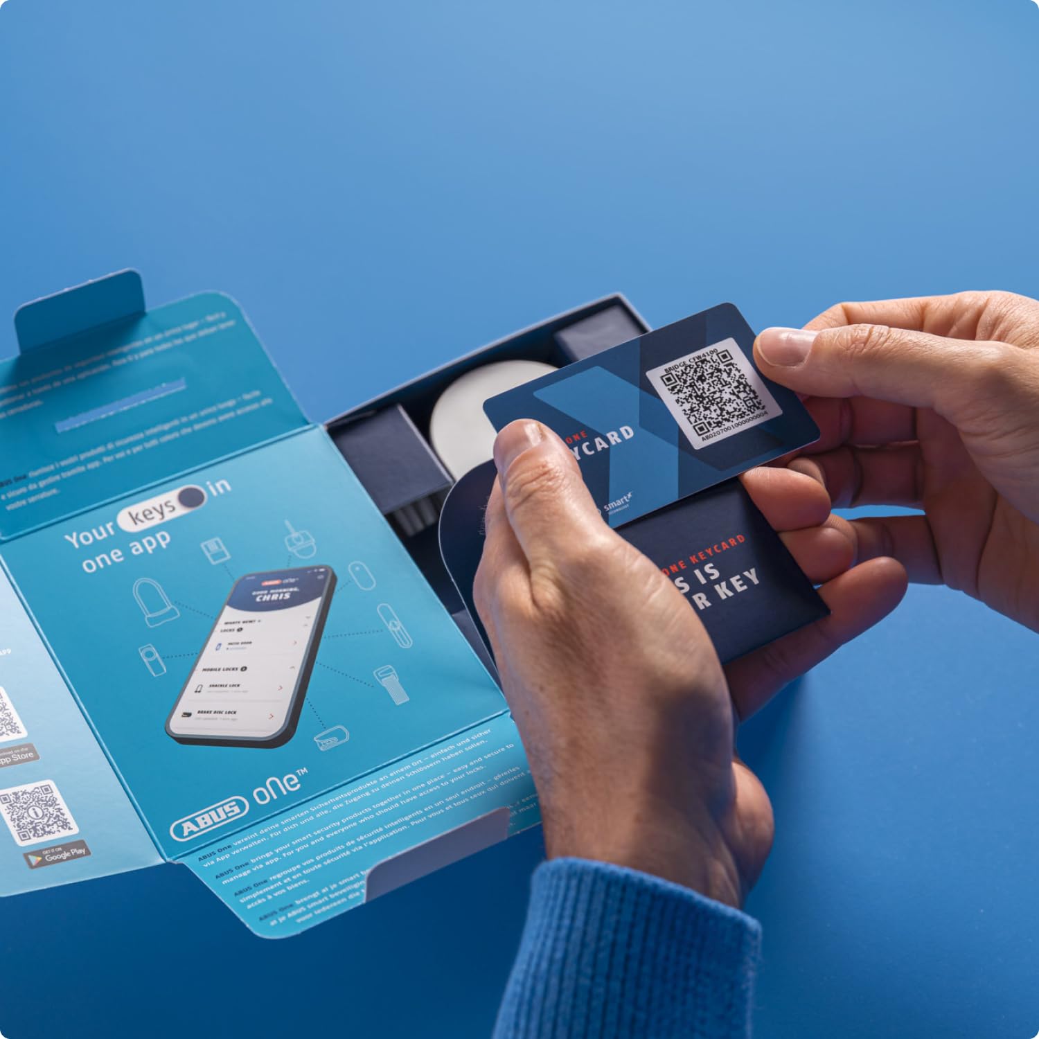ABUS Bridge One – Bridge WLAN – Espansione per Prodotti ABUS One – Controllo e Gestione da Remoto – Integrazione Smart Home – Controllo Vocale – Bianco