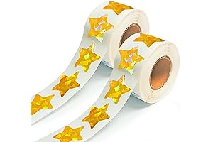 1000 PCS Glitter Gold Star Stickers: The Glimmering Rewards for Little Stars