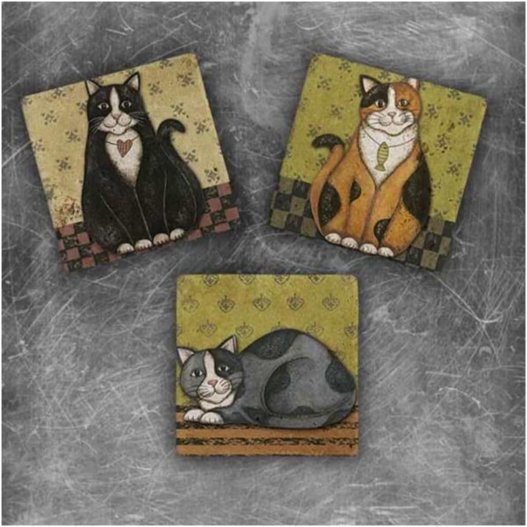 Oscar Stone Decor 3 Adet Doğaltaş Magnet Mg-014