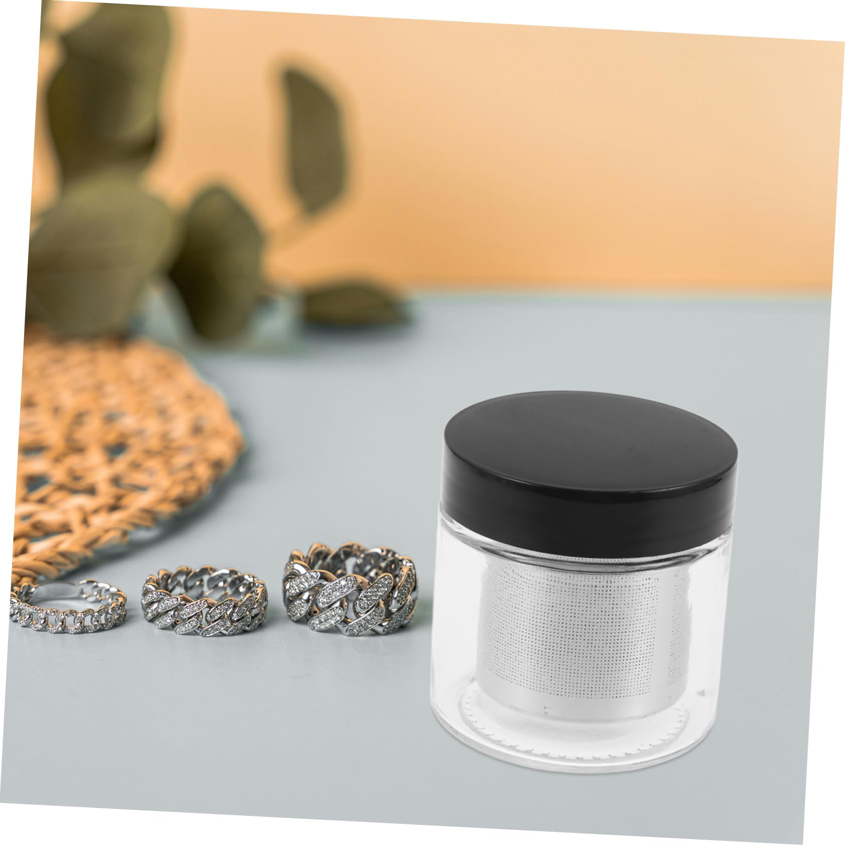 Tofficu Limpiador De Joyas De Vidrio Para Manualidades Limpiador De Para Anillos Collares Transparentes Limpiador De Mano De Metal 4 Uds