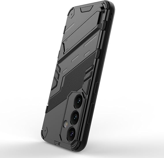 Microcase Samsung S24 Plus Matrix Serisi Armor Standlı Perfect Koruma Kılıf - Siyah Al3416