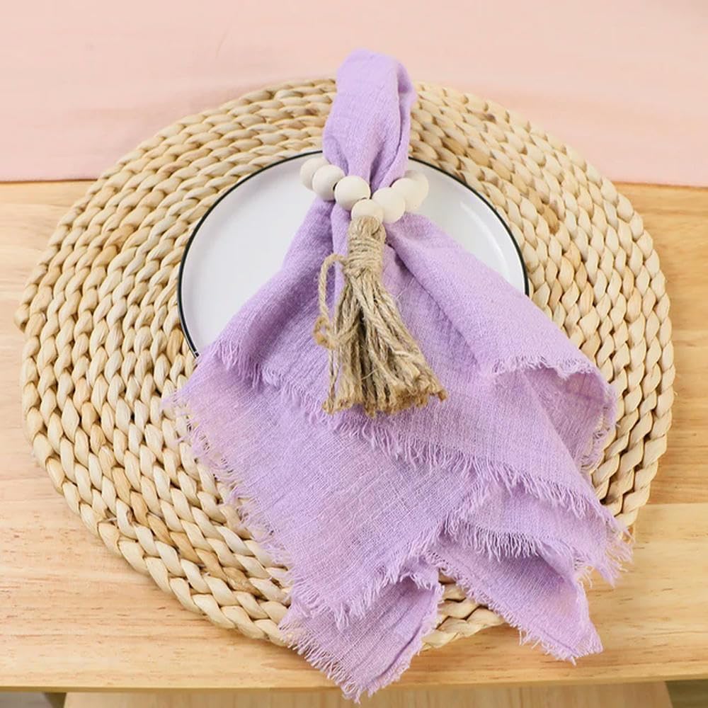 Servilletas de tela de gasa perfectas para decoración de bodas y banquetes