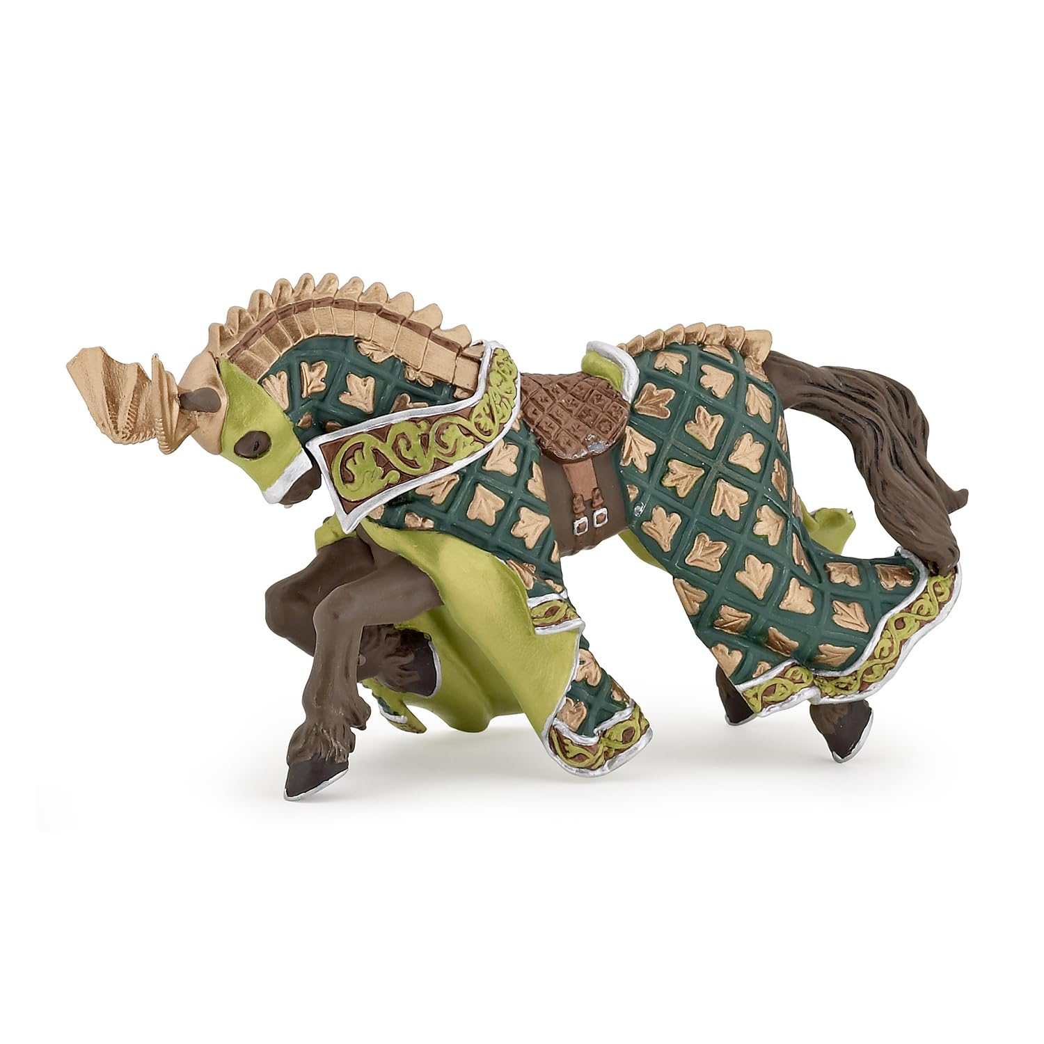 Image secondaire de Papo -39923 -Cheval du Maître des armes cimier dragon -Le Médiéval - Fantastique - Figurine à collectionner -Figurine peinte à l