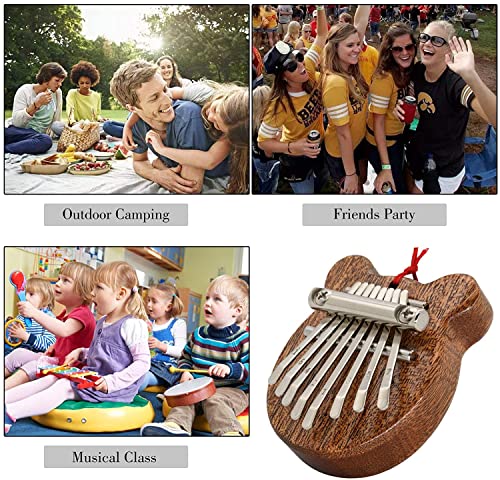 WPHGS 8 clés Mini Kalimba Thumb Piano, Portable Kalimba Music Pocket Pocket Piano, Piano à doigt de bois for adultes… - Les Beatles, Paul McCartney, John Lennon, RIngo Starr, George Harrison WPHGS 8 clés Mini Kalimba Thumb Piano, Portable Kalimba Music Pocket Pocket Piano, Piano à doigt de bois for adultes… – Image 6