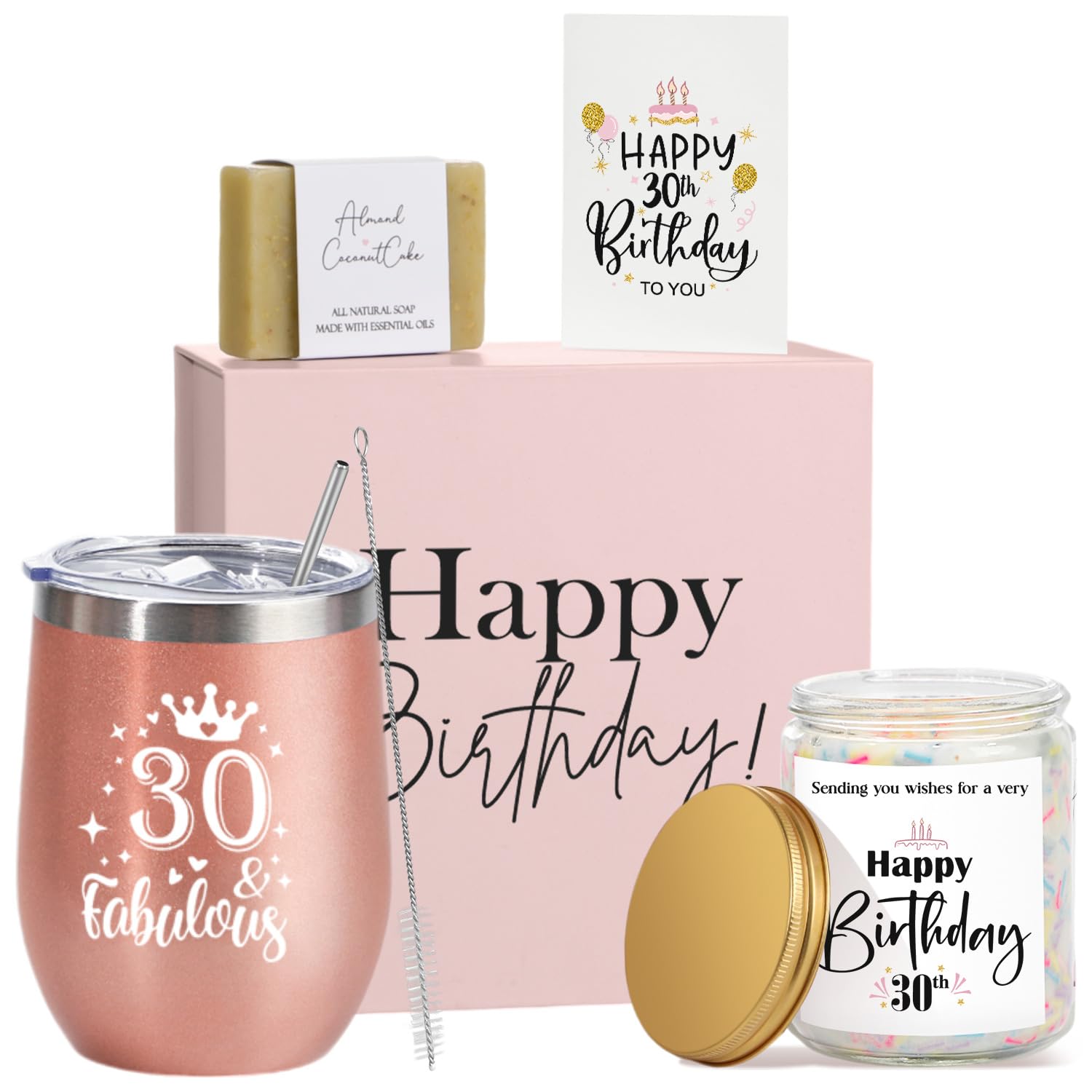 Vaso De Cristal Con Tapa Y Pajita, 500 Ml, Letra Personalizable A-Z - Regalo Original Para Mujer, Madre, Profesora
