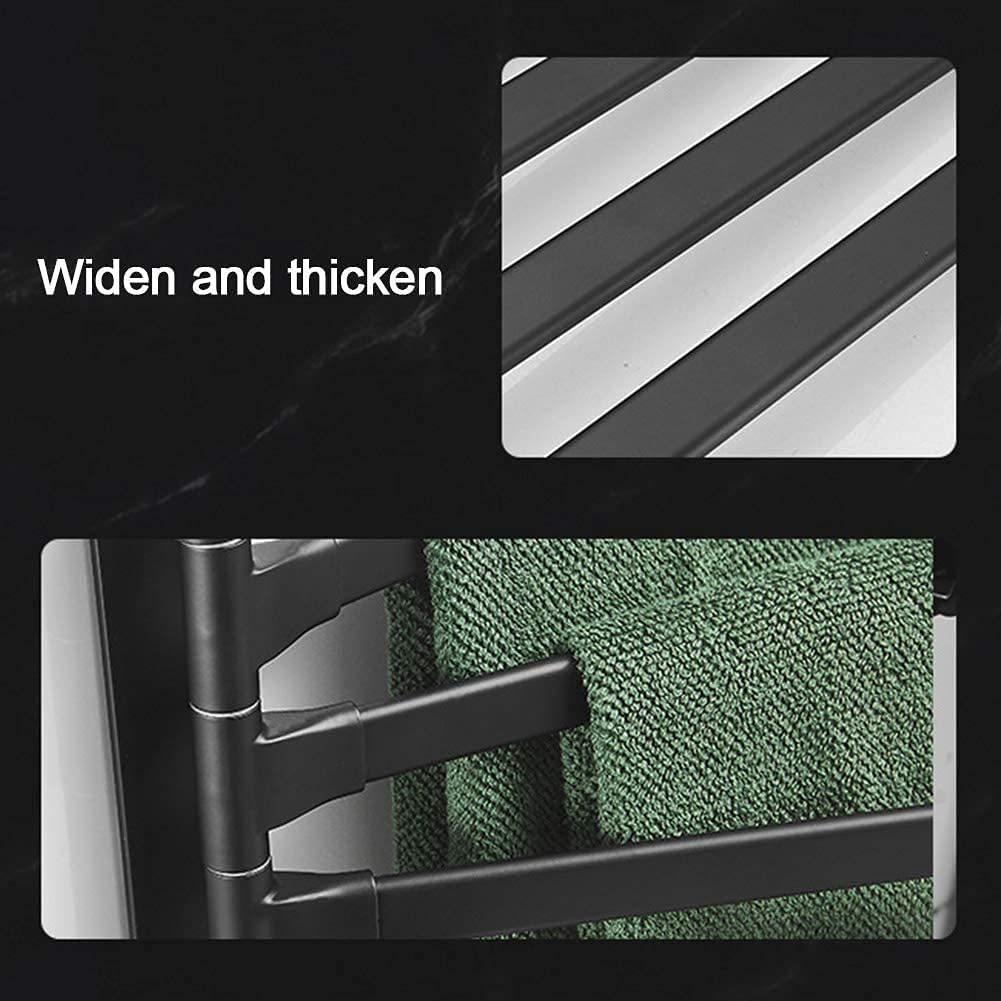 Handtuchhalter Klappbarer, Drehbarer Handtuchhalter, Aluminium, An Der Wand Befestigter, Schaukel, Bad, Badezimmer, Küche Für Bad(5 Bar)