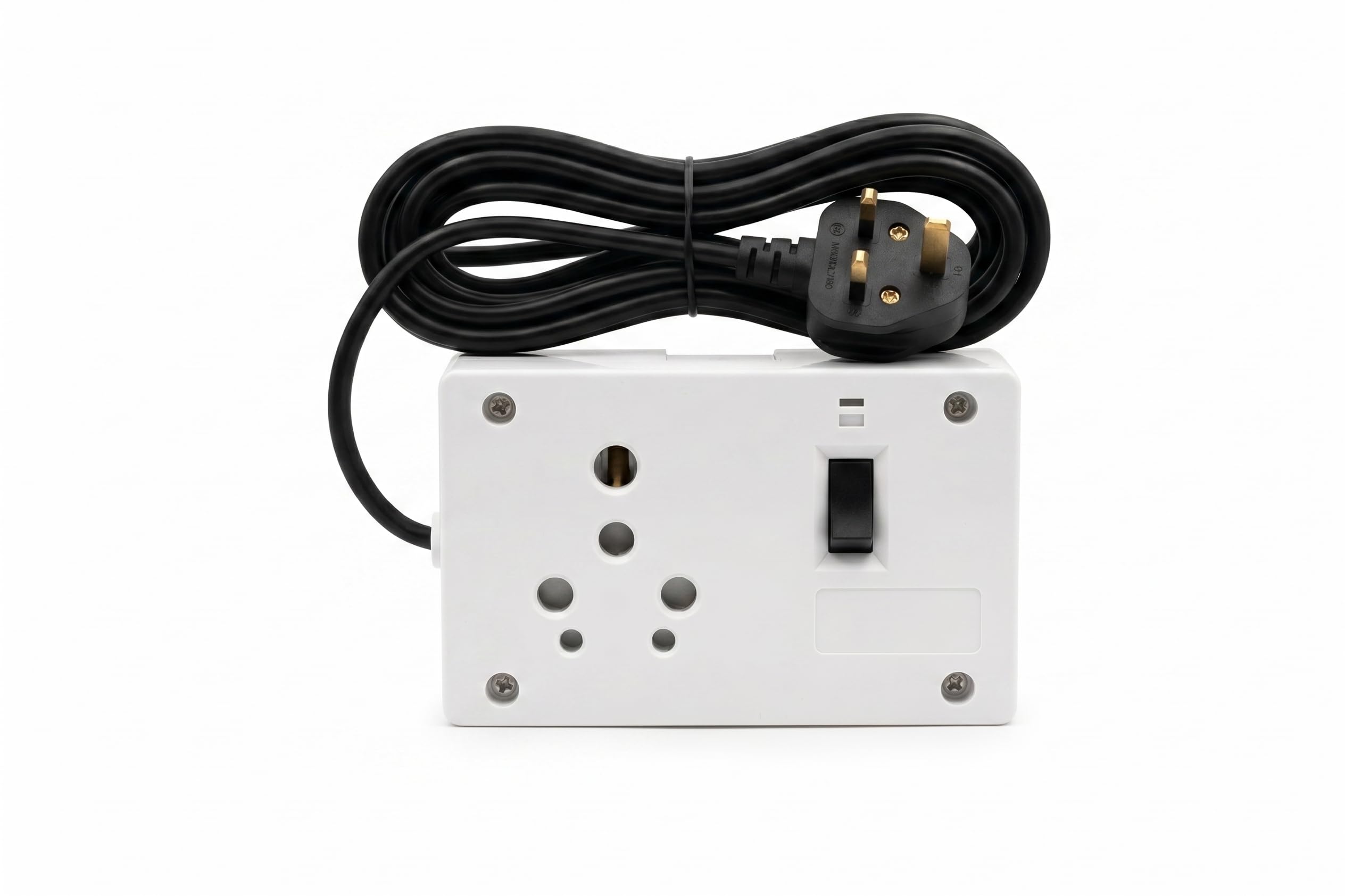 Heavy Duty Extension Board with 6-16 Amp Socket, 16 Amp Switch with Indicator & Fuse, 3 Pin Plug, 4 Meter Copper Wire, White, 1500W-image-27